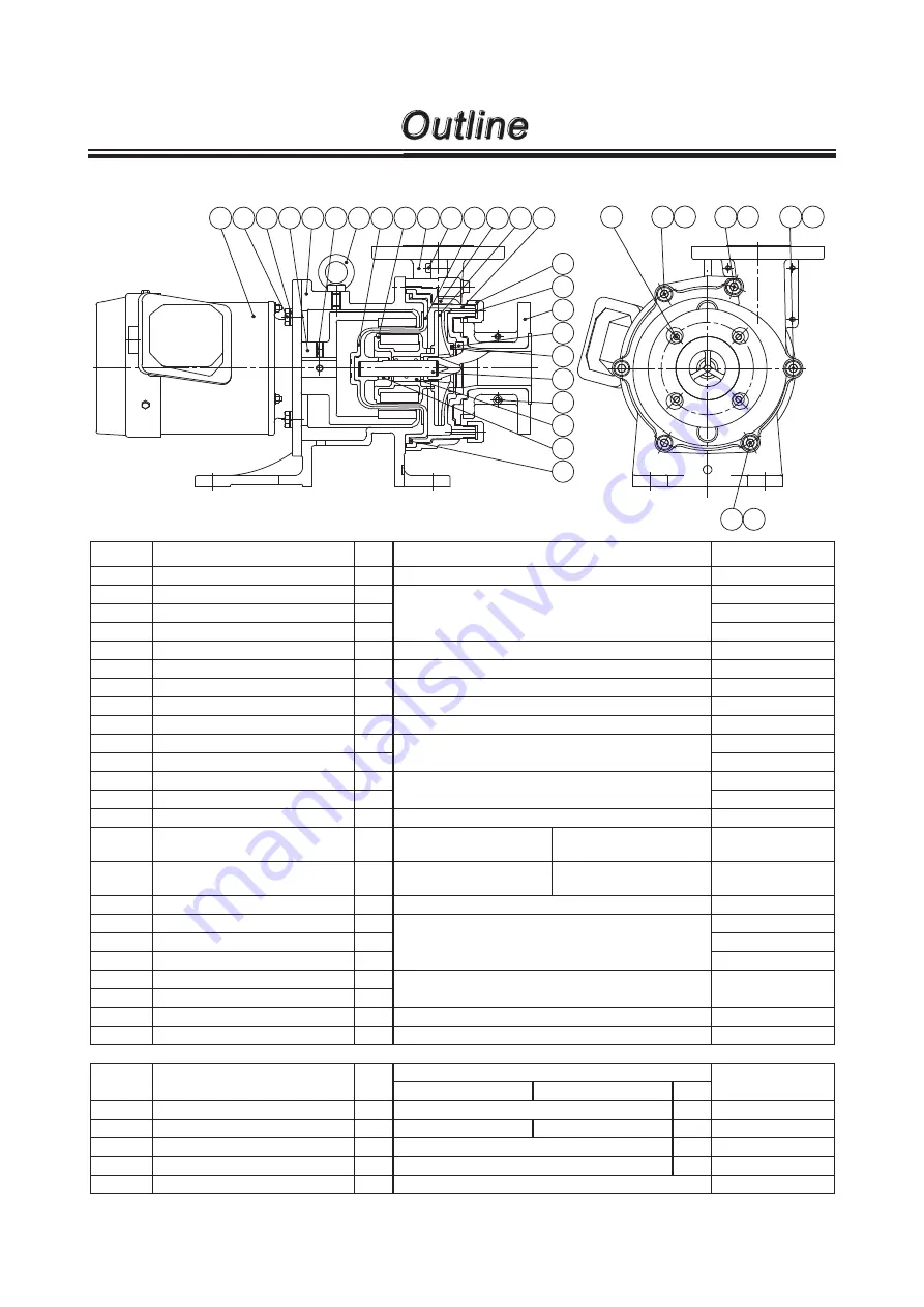 IWAKI PUMPS MXM Series Instruction Manual Download Page 13