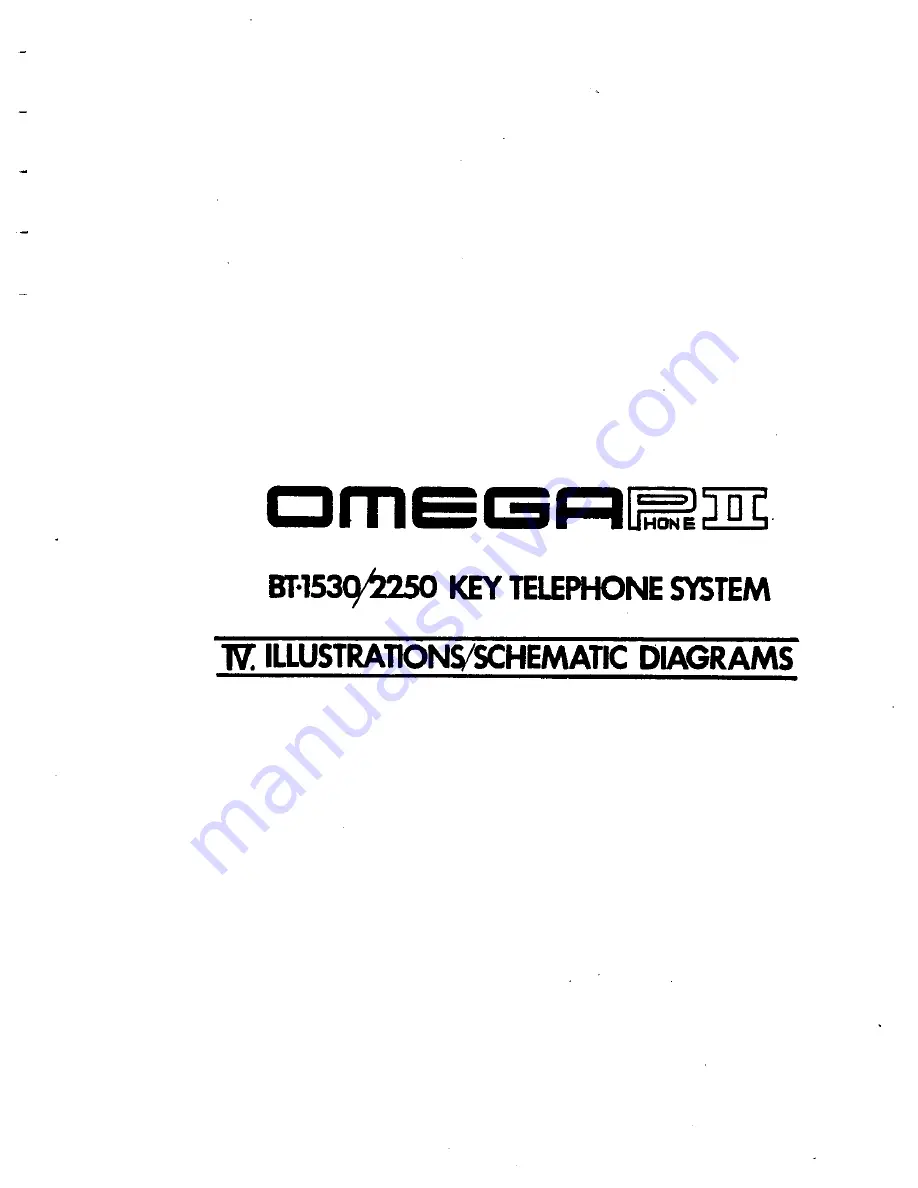 Iwatsu Omega Phone II BT-1530 Technical Manual Download Page 241