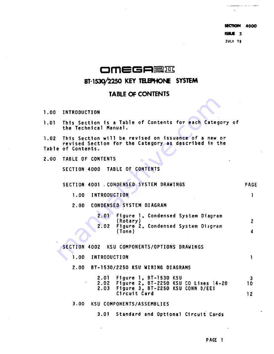 Iwatsu Omega Phone II BT-1530 Technical Manual Download Page 243