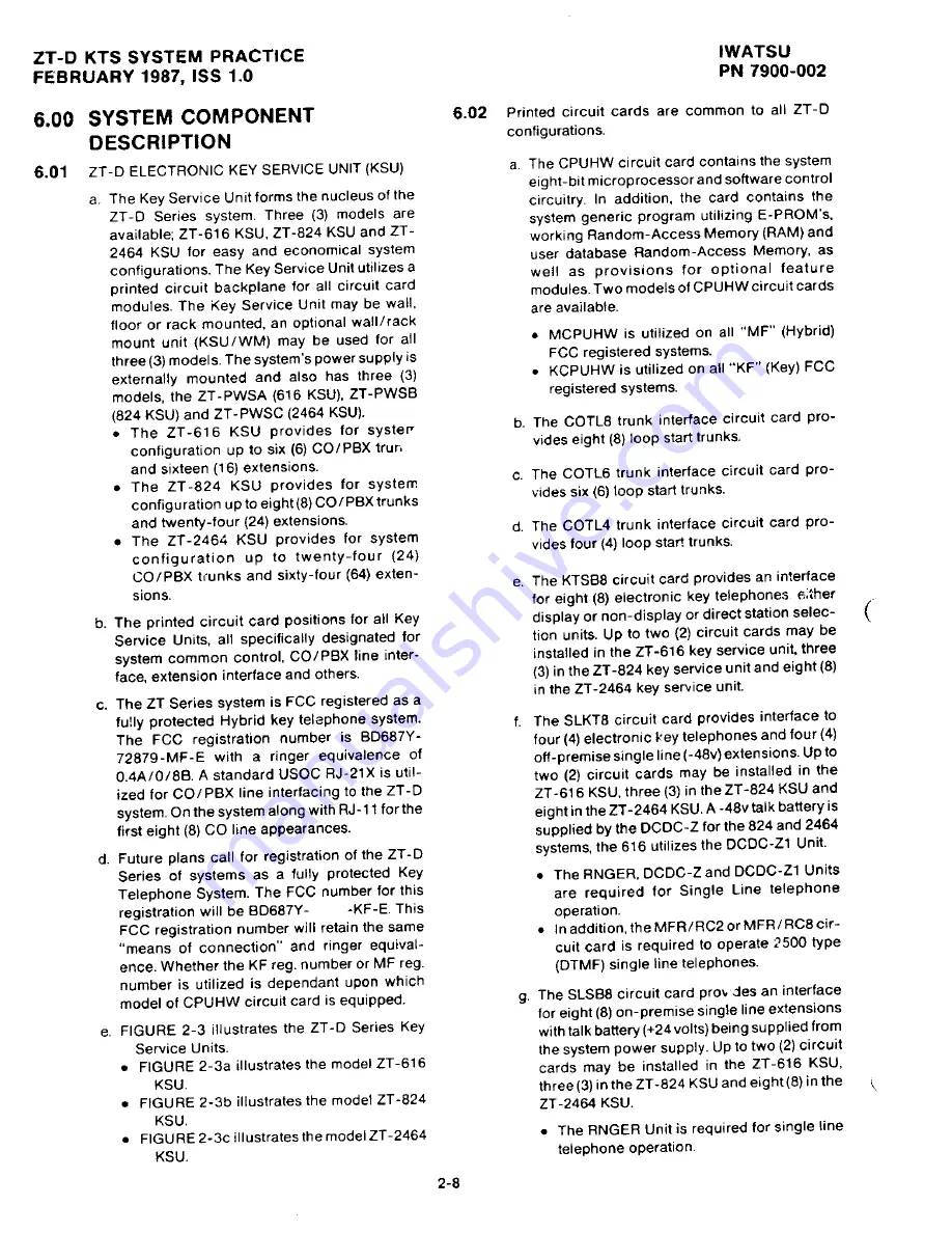 Iwatsu Omega ZT-D Product Manual Download Page 58