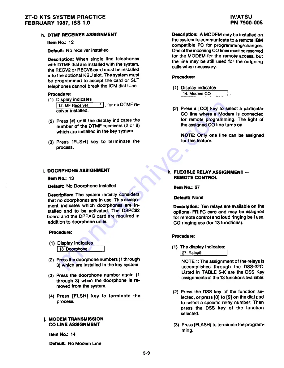 Iwatsu Omega ZT-D Product Manual Download Page 175