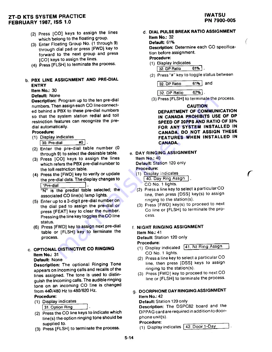 Iwatsu Omega ZT-D Product Manual Download Page 180