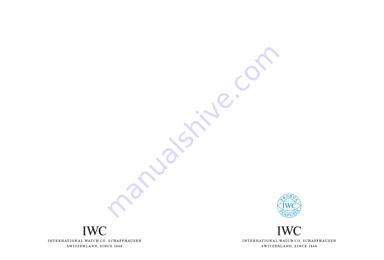 IWC Schaffhausen 3764 Operating Instructions Manual Download Page 1