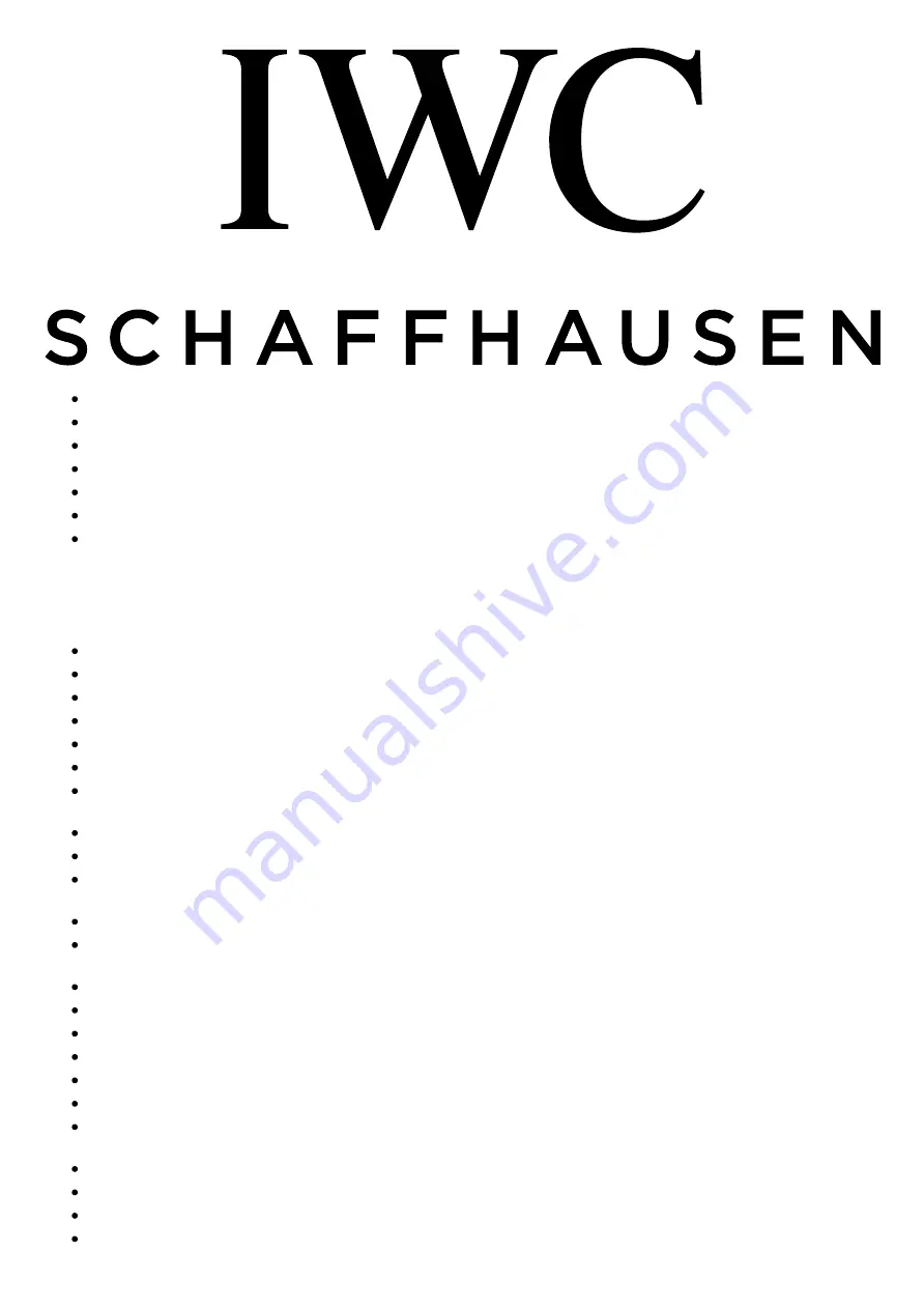 IWC Schaffhausen 3777 Instruction Manual Download Page 2