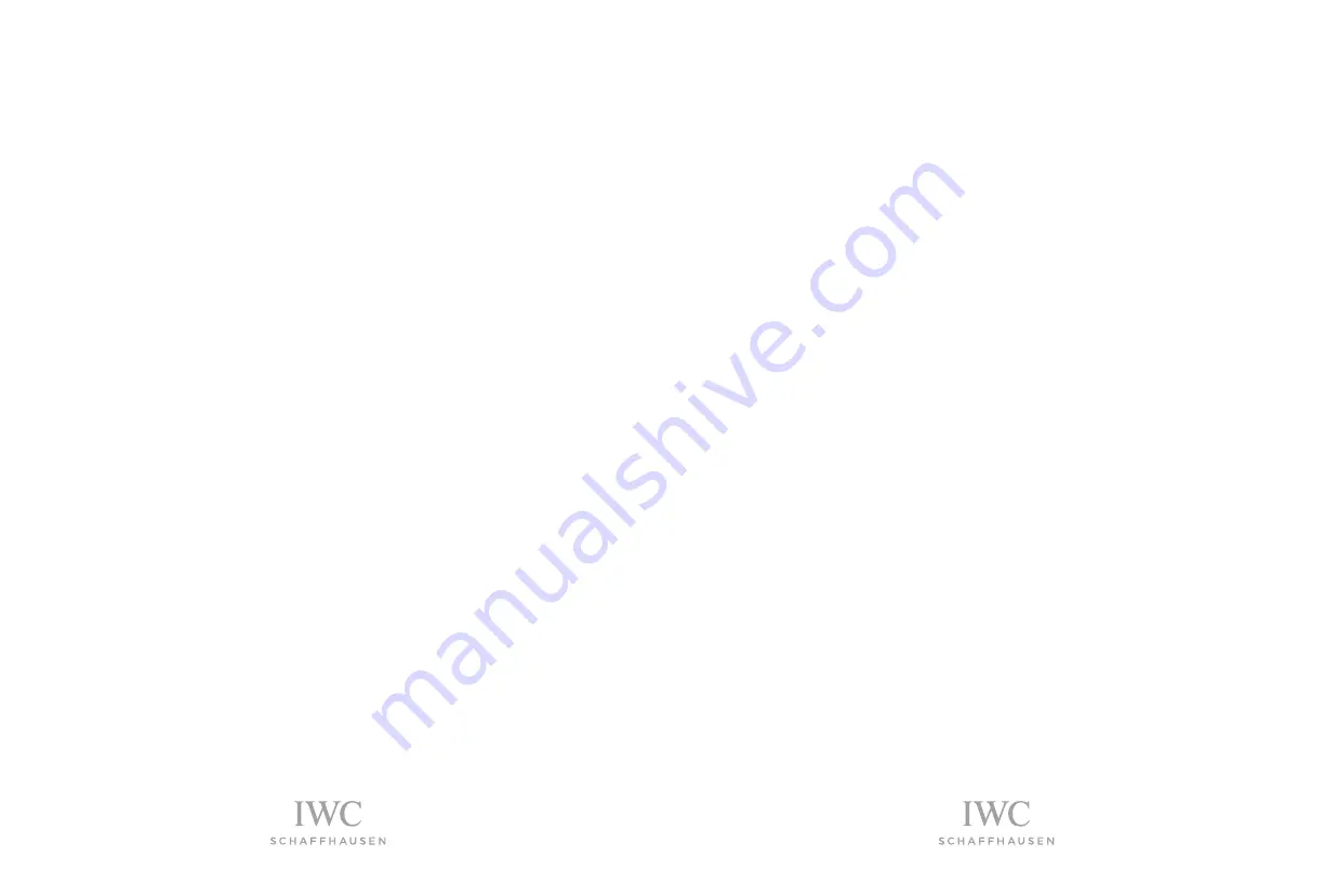 IWC Schaffhausen PORTOFINO MONOPUSHER Operating Instructions Manual Download Page 1