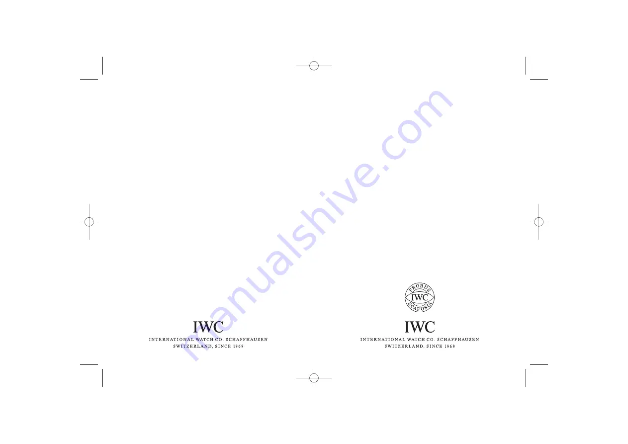 iwc 3736/9538 Скачать руководство пользователя страница 1