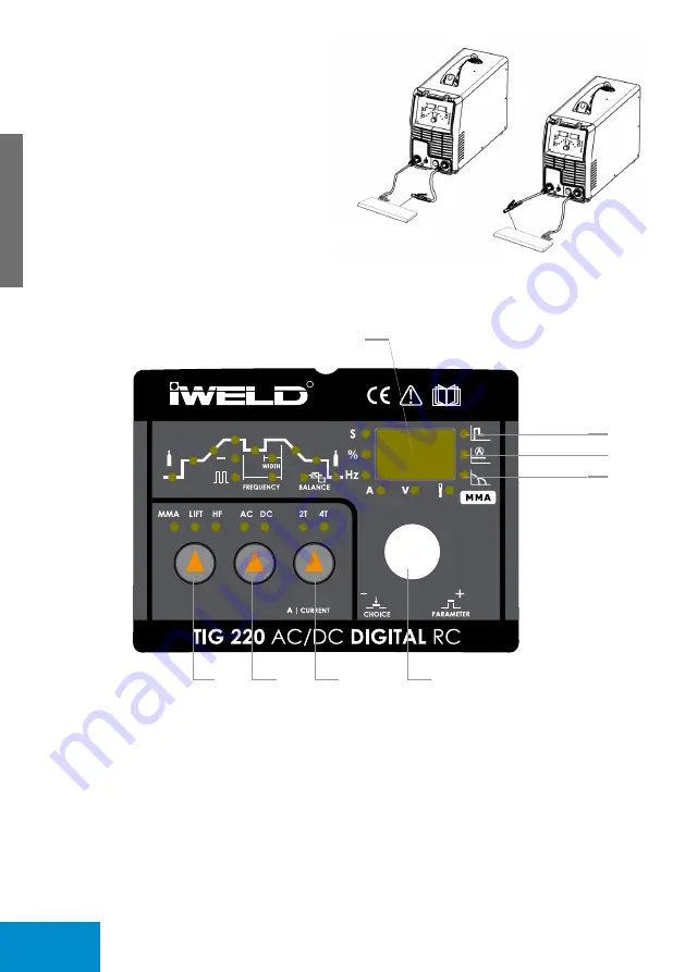 iWeld TIG 220 AC/DC DIGITAL RC Скачать руководство пользователя страница 24