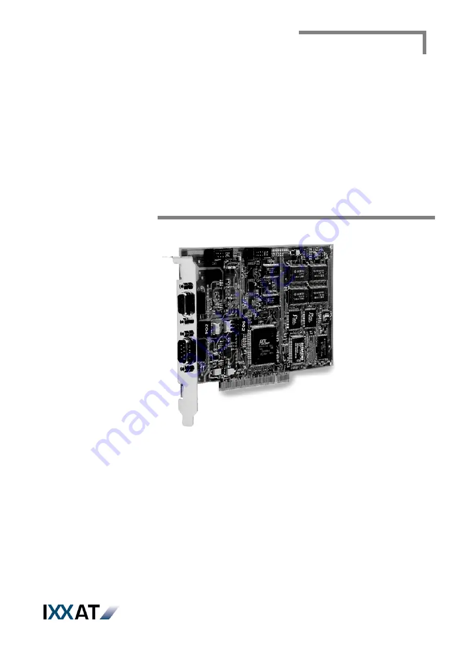 IXXAT iPC-I 165/PCI Hardware Manual Download Page 1