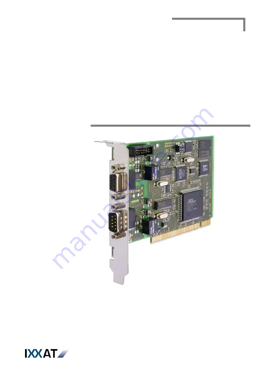 IXXAT iPC-I 320/PCI II Скачать руководство пользователя страница 1