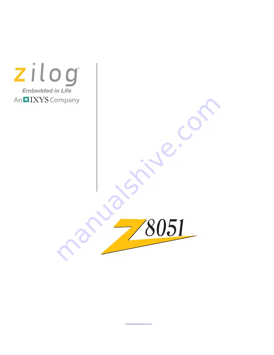 IXYS zilog Z51F6412 Manual Download Page 1