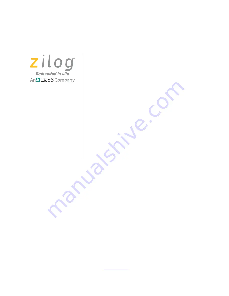 IXYS Zilog ZMOTION ZMOTIONS200ZCOG User Manual Download Page 1