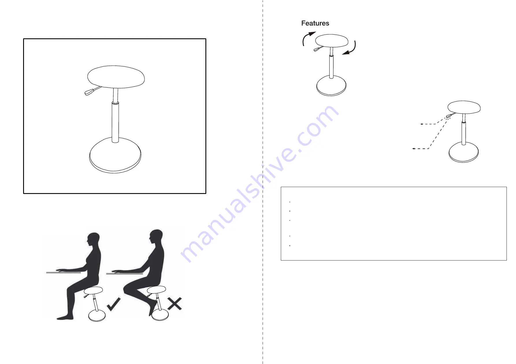 J.Burrows ARDEN SIT STAND STOOL Assembly Instructions Download Page 3