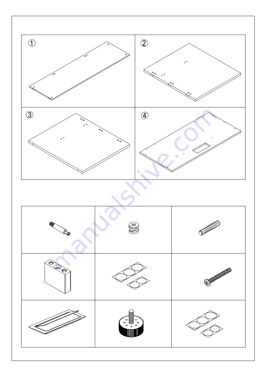 J.Burrows ASHTON DESK JBASHDSK Assembly Instructions Manual Download Page 3