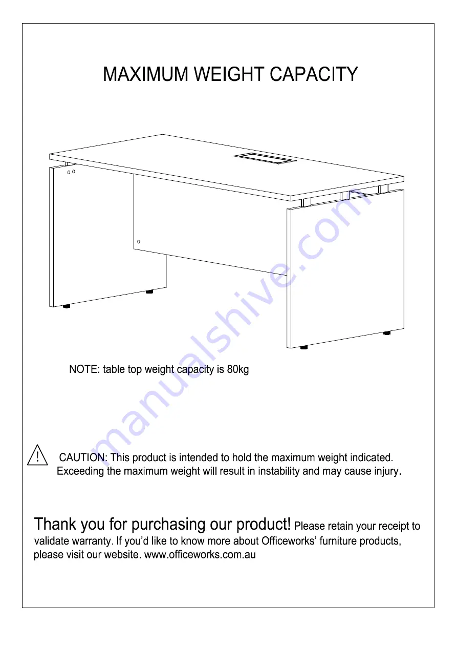 J.Burrows ASHTON DESK JBASHDSK Assembly Instructions Manual Download Page 7