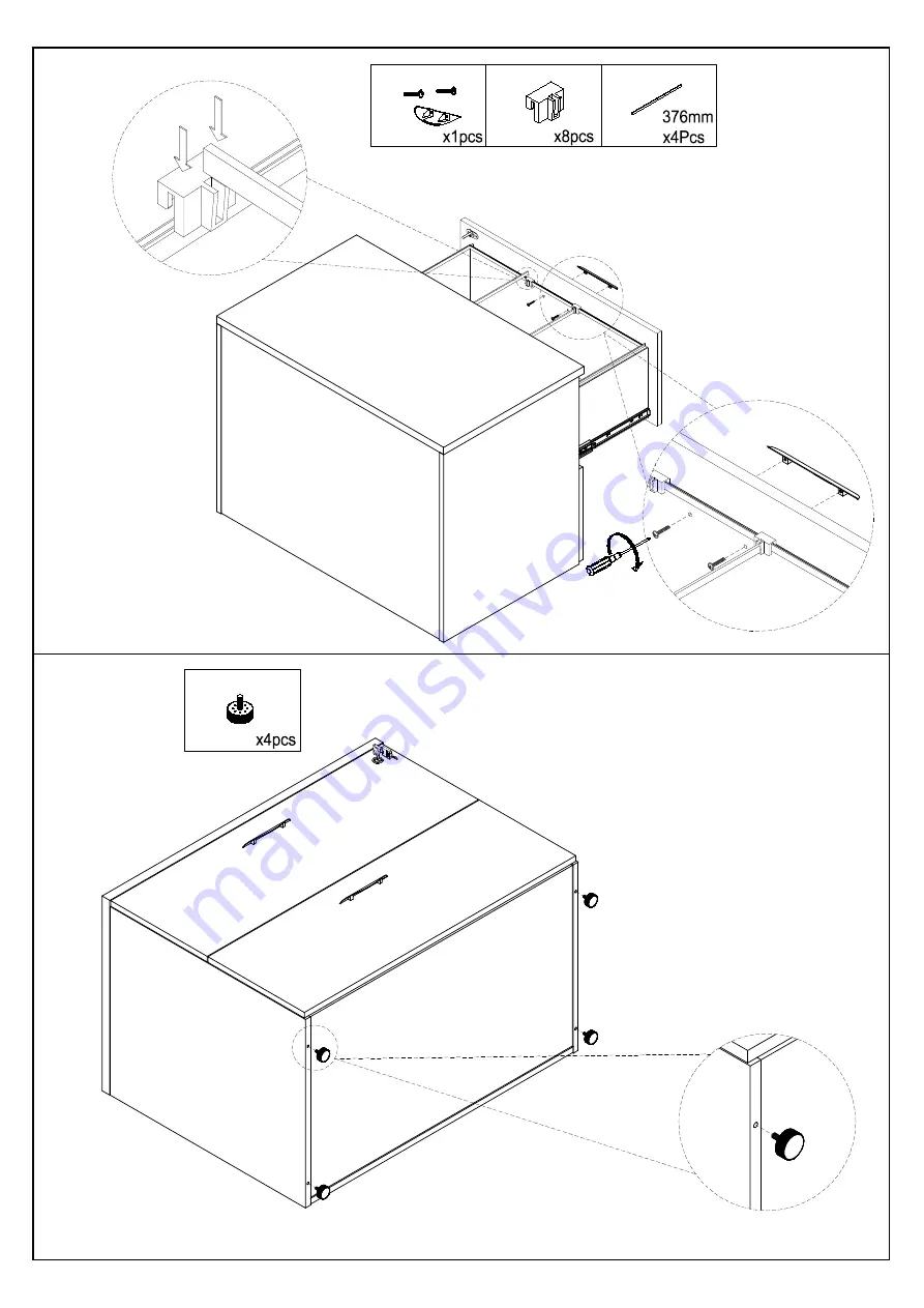 J.Burrows ASHTON JBASH2DCAB Assembly Instructions Manual Download Page 4