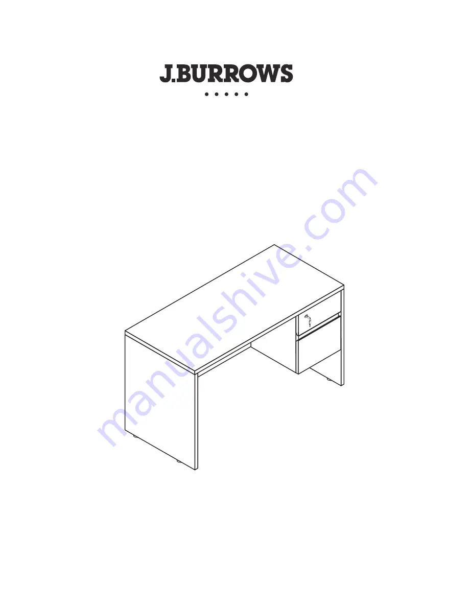 J.Burrows Coventry Desk Assembly Instruction Manual Download Page 1