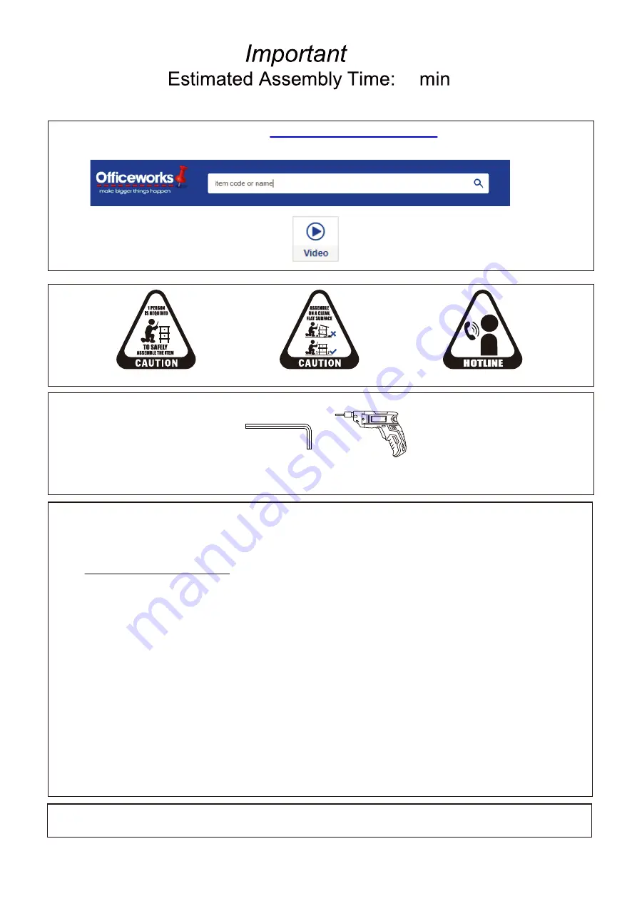 J.Burrows JBPHDHBFBK Assembly Instructions Manual Download Page 2