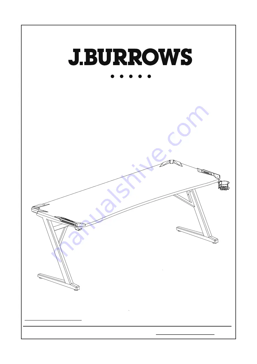 J.Burrows JBRAPGM18B Assembly Instructions Manual Download Page 1