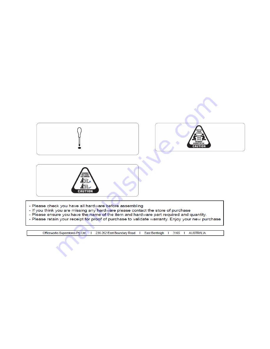 J.Burrows JBSHAD14WW Assembly Instructions Manual Download Page 2