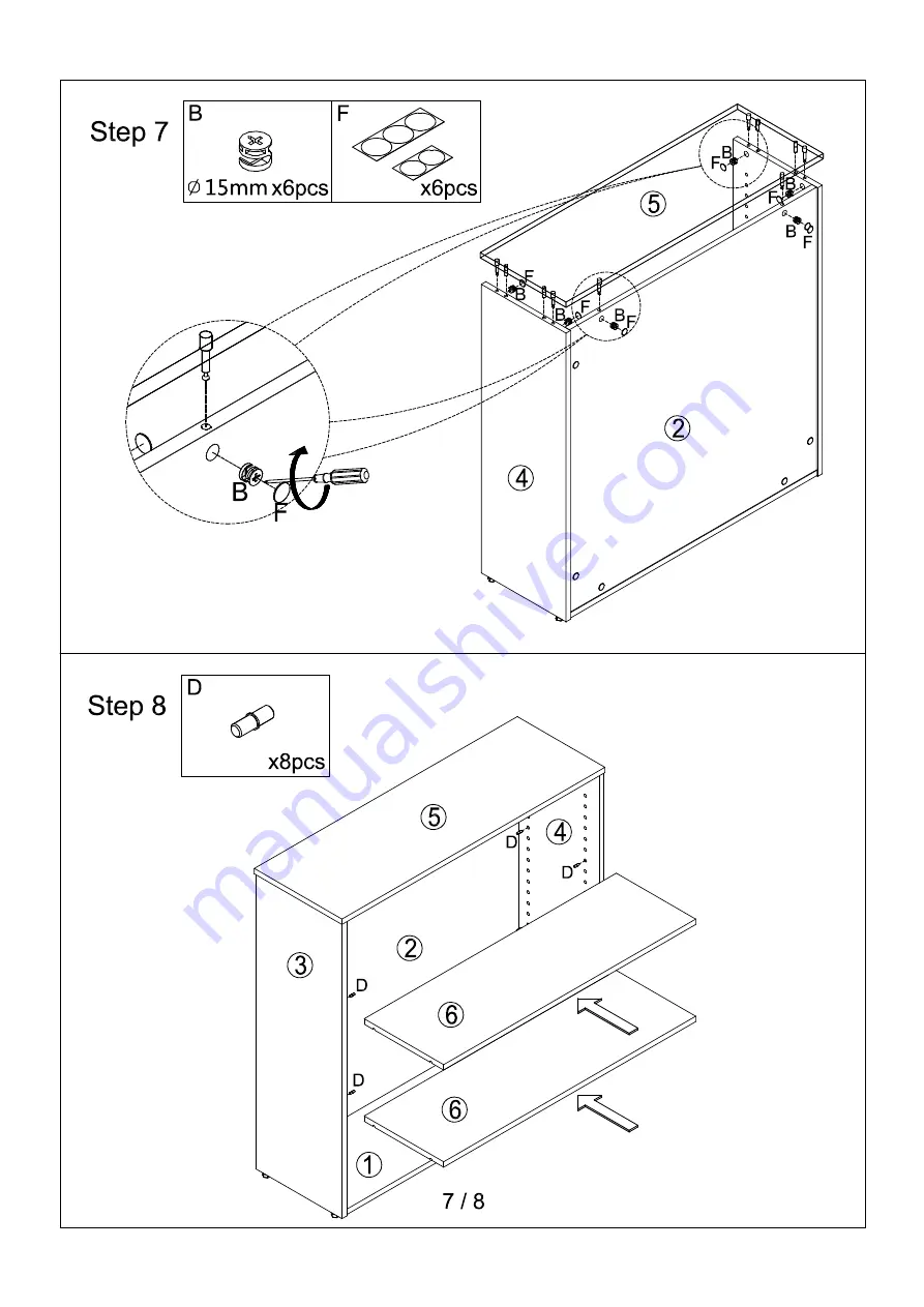 J.Burrows JBSPBC90OA Assembly Instructions Manual Download Page 7