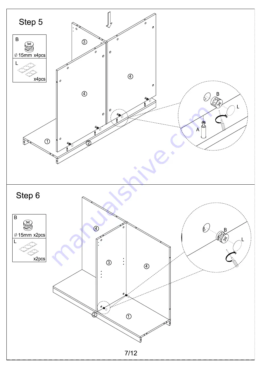 J.Burrows JBTORO12CR Assembly Instructions Manual Download Page 7