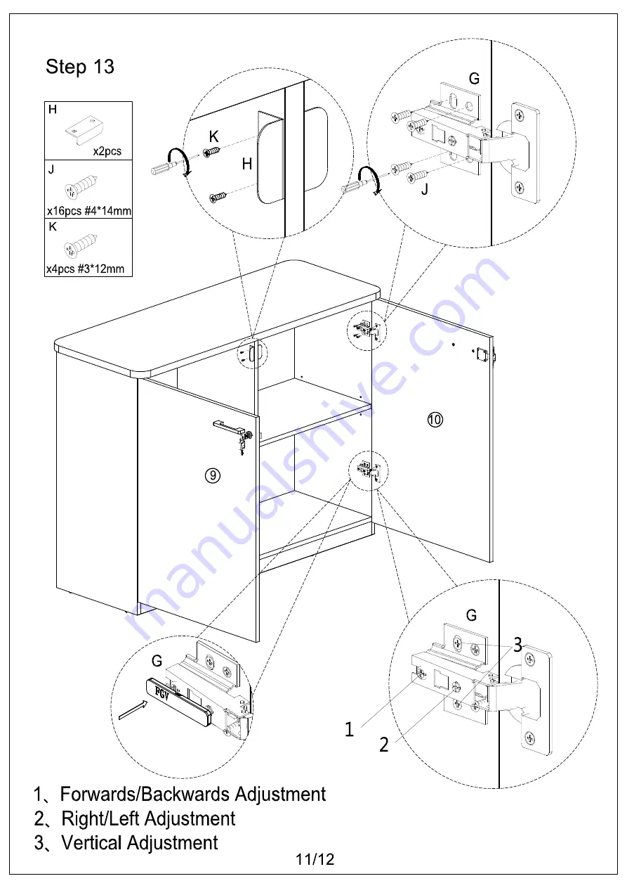 J.Burrows JBTORO12CR Assembly Instructions Manual Download Page 11