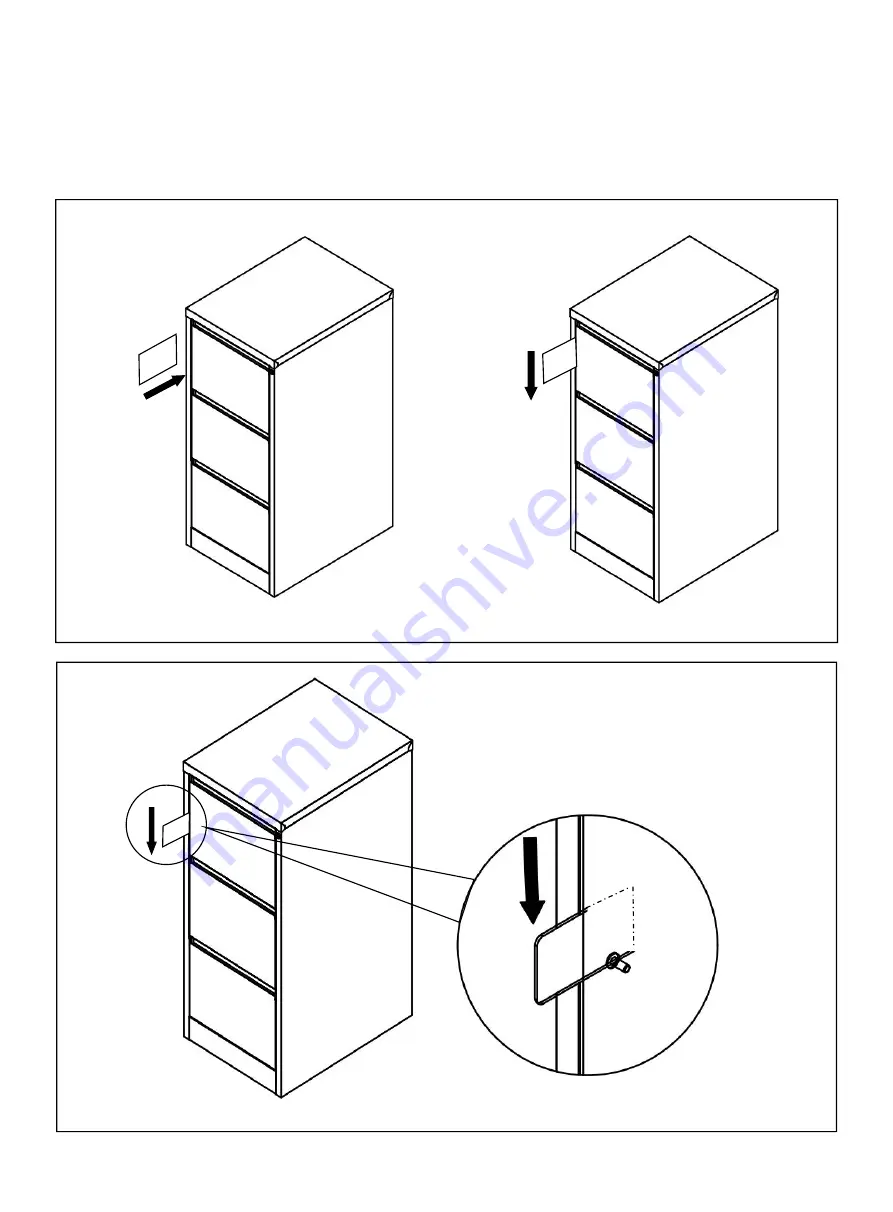 J.Burrows MATRIX 3 DRAWER FILING CABINET STMA3DFCWE Assembly Instructions Manual Download Page 5