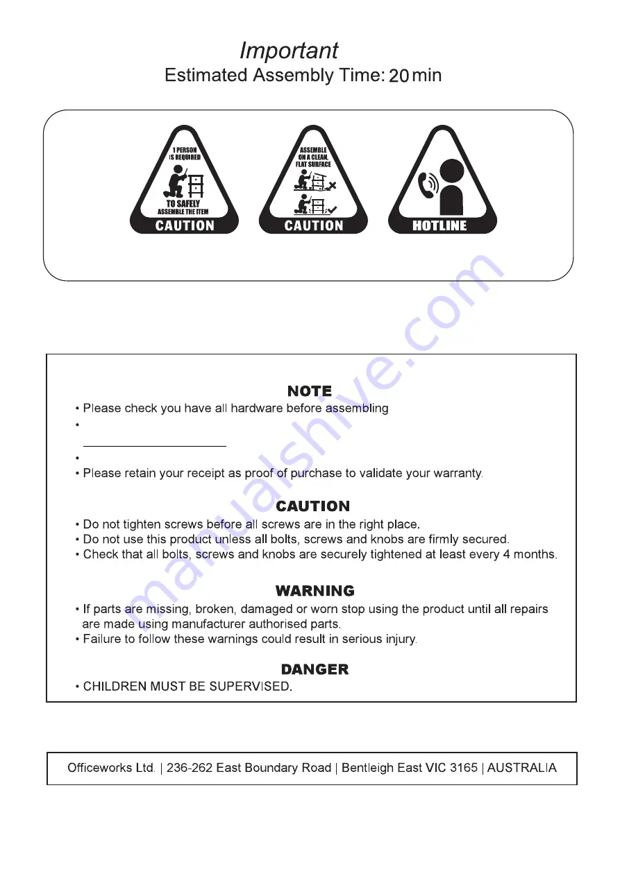 J.Burrows NOTTINGHAM BARSTOOL JBBARSEAT Assembly Instructions Download Page 2