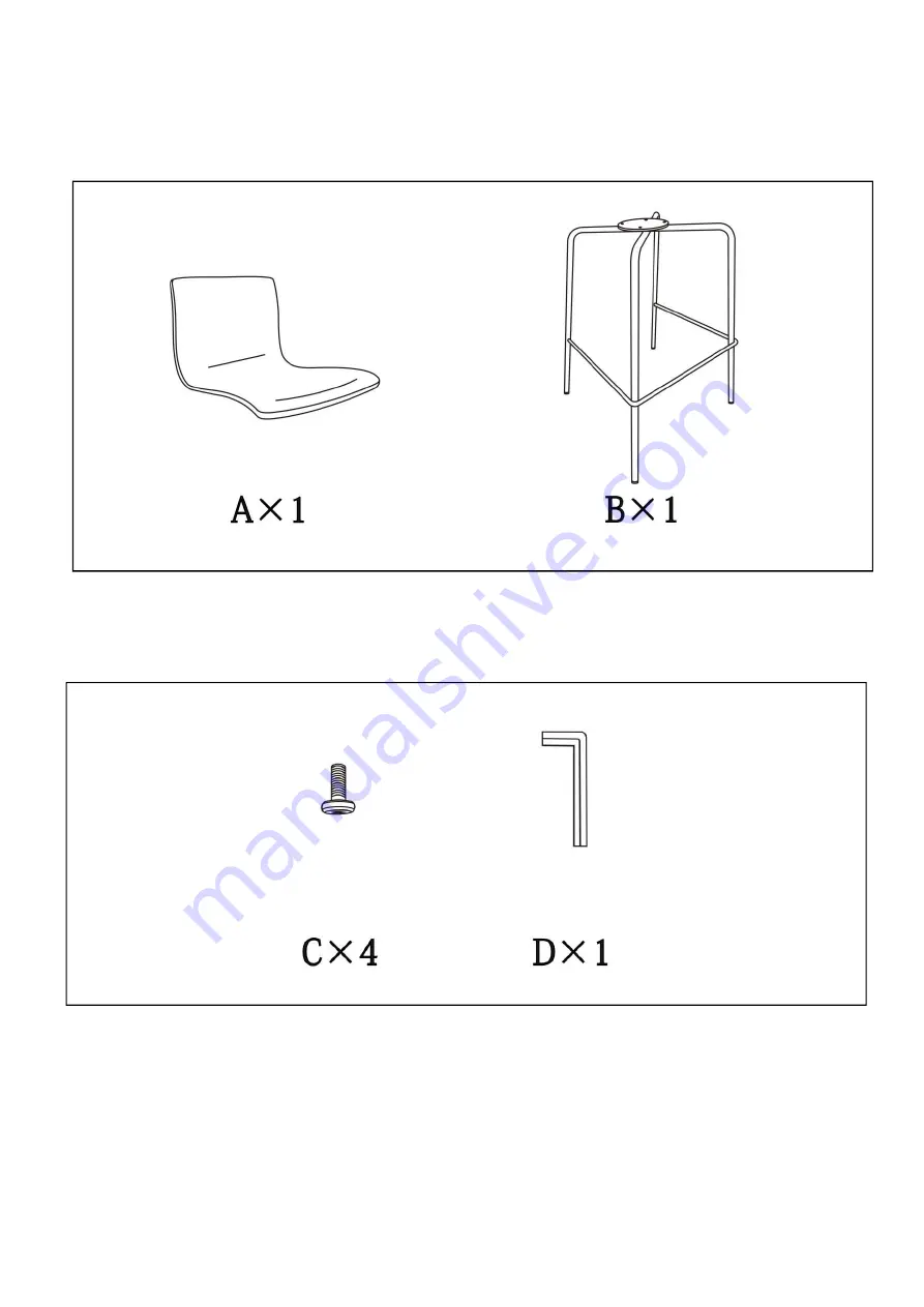 J.Burrows NOTTINGHAM BARSTOOL JBBARSEAT Assembly Instructions Download Page 3