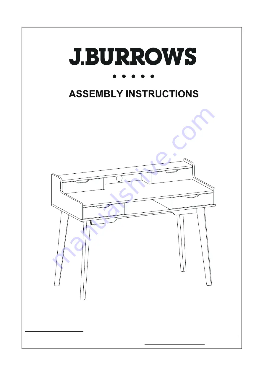 J.Burrows PRESCOTT JBPRESCTOA Скачать руководство пользователя страница 1