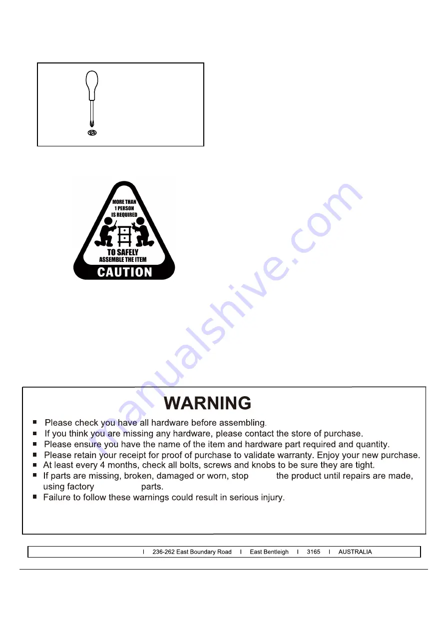 J.Burrows Stilford JBSC181BBE Assembly Instructions Manual Download Page 2