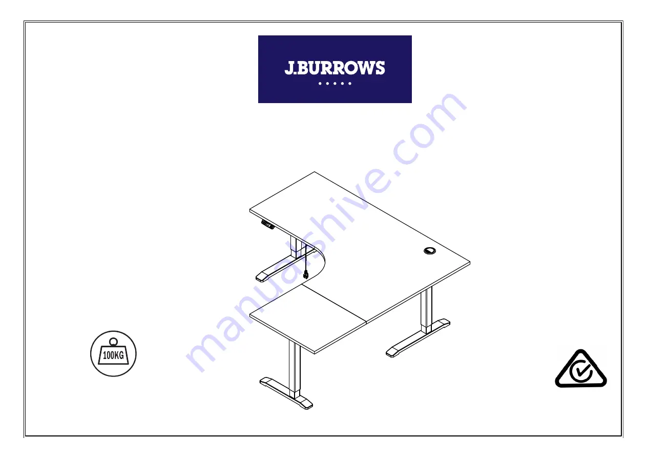 J.Burrows Stilford JBSHWS18BO Assembly Instructions Manual Download Page 1