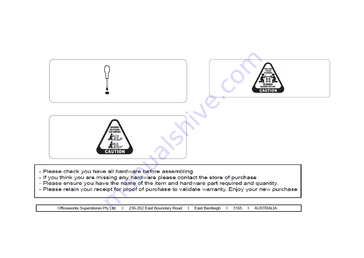 J.Burrows Stilford JBSHWS18BO Assembly Instructions Manual Download Page 2