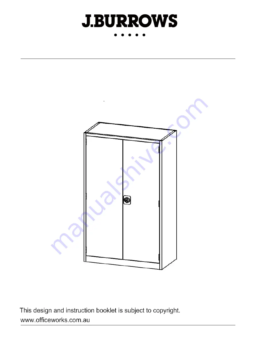 J.Burrows STILFORD METAL STATIONERY CABINET JBSTMETCAB Assembly Instructions Manual Download Page 1