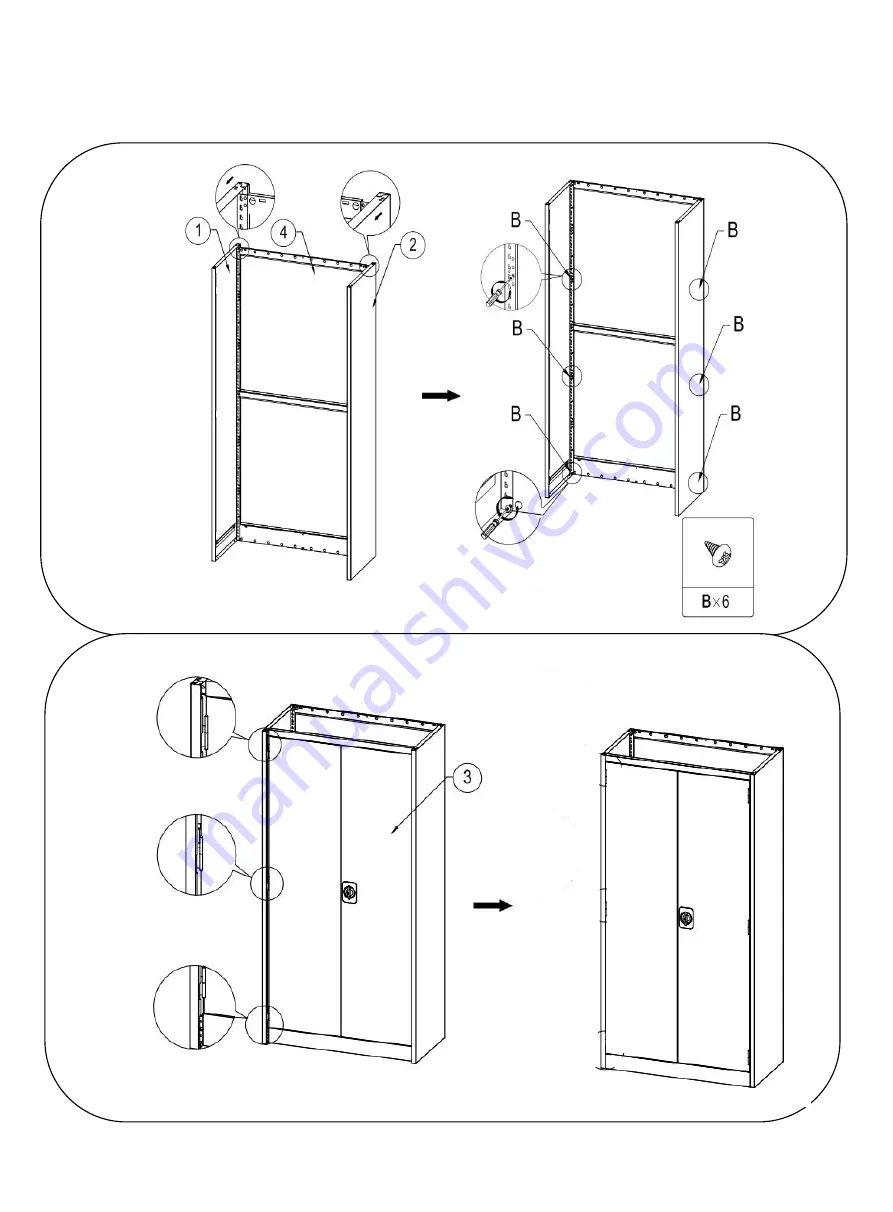 J.Burrows STILFORD METAL STATIONERY CABINET JBSTMETCAB Скачать руководство пользователя страница 4