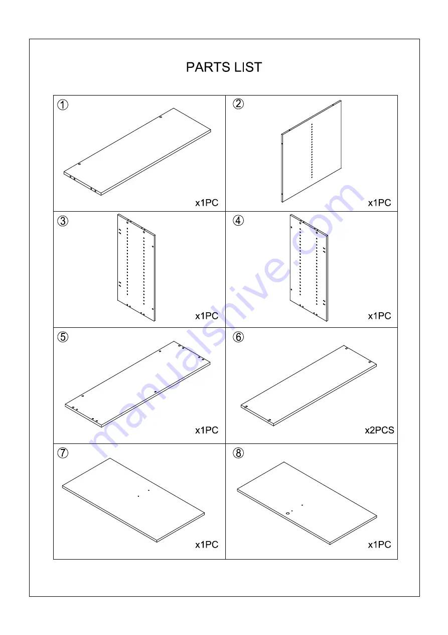 J.Burrows TORO CUPBOARD 900 Assembly Instructions Manual Download Page 5