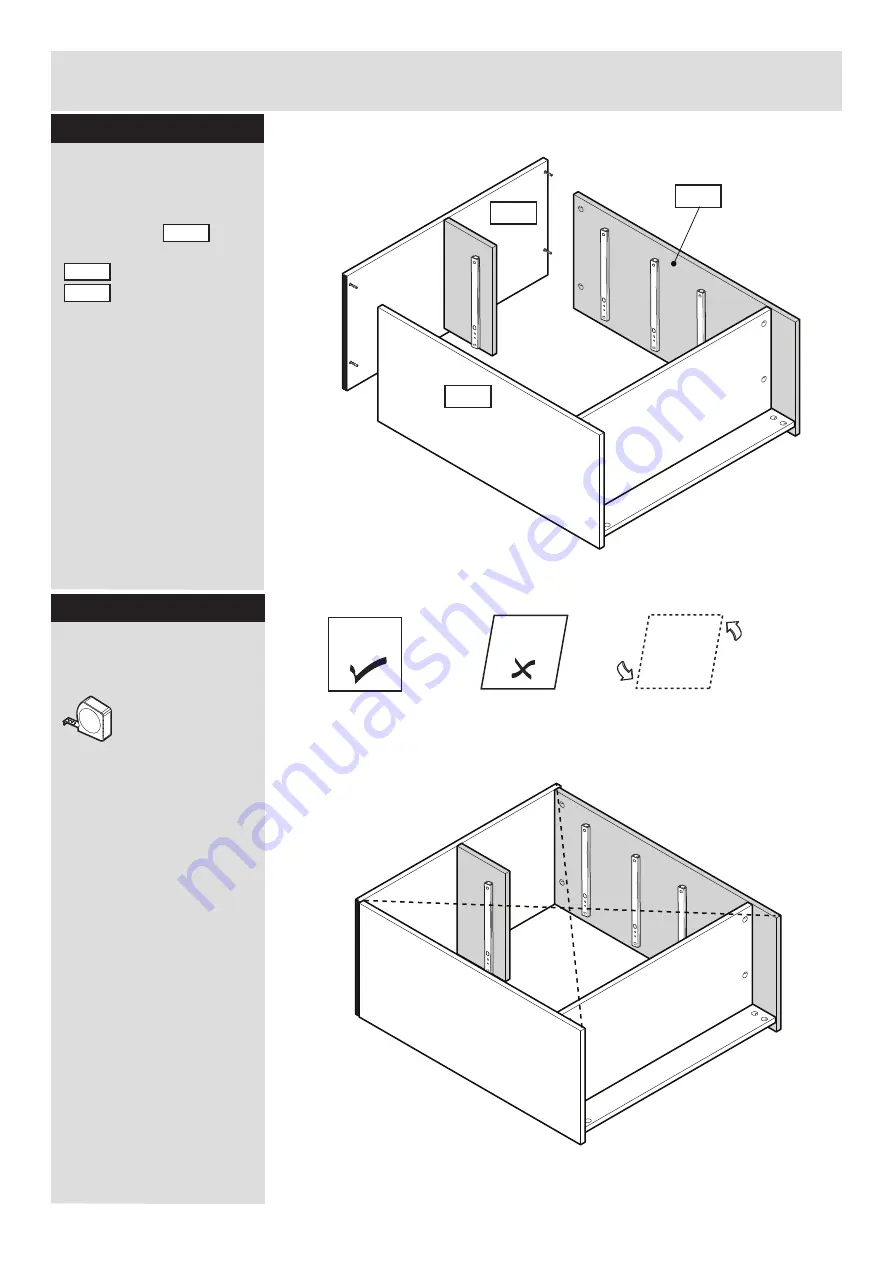 J D Williams 3 + 2 Drawer Chest 002 8582 Series Assembly Instructions Manual Download Page 11