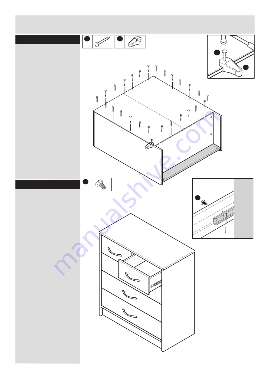 J D Williams 3 + 2 Drawer Chest 002 8582 Series Скачать руководство пользователя страница 12