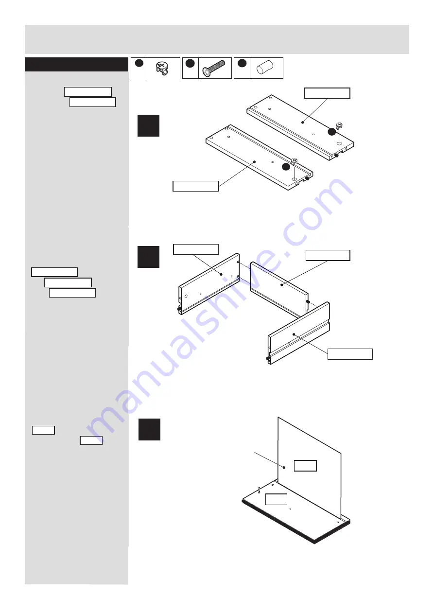 J D Williams 3 Door 3 Drawer Display 042 7165 Series Assembly Instructions Manual Download Page 9