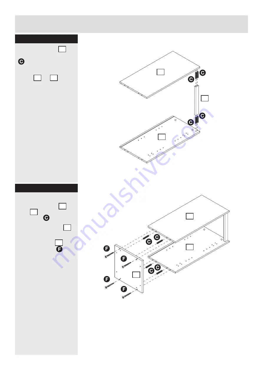 J D Williams At Home Luxe SOPHIA BLACK GLOSS TALL BOY... Assembly Instructions Manual Download Page 6