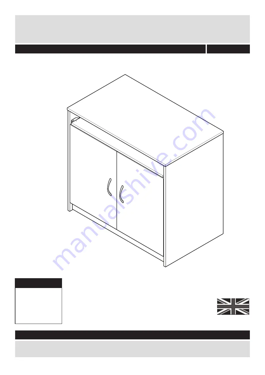 J D Williams Langley Hideaway desk Скачать руководство пользователя страница 1