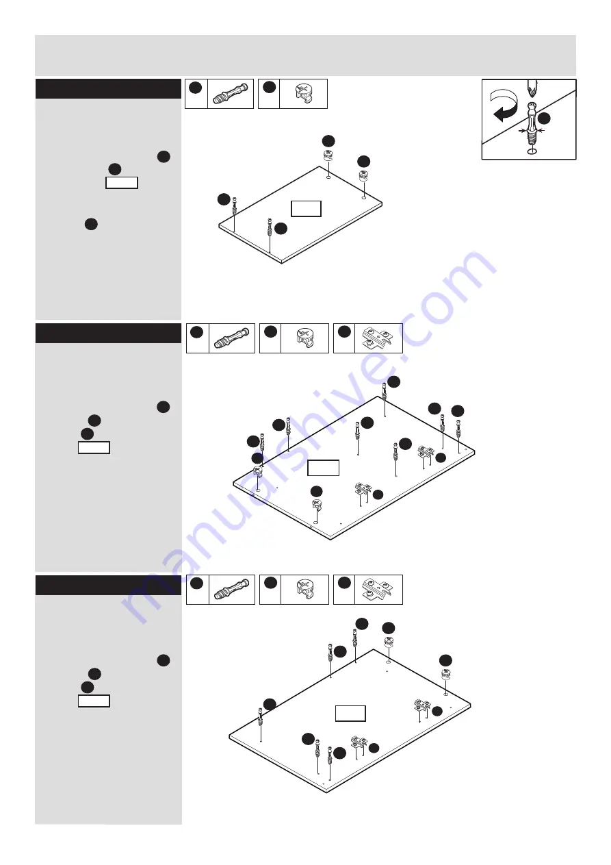 J D Williams Langley Hideaway desk Assembly Instructions Manual Download Page 8