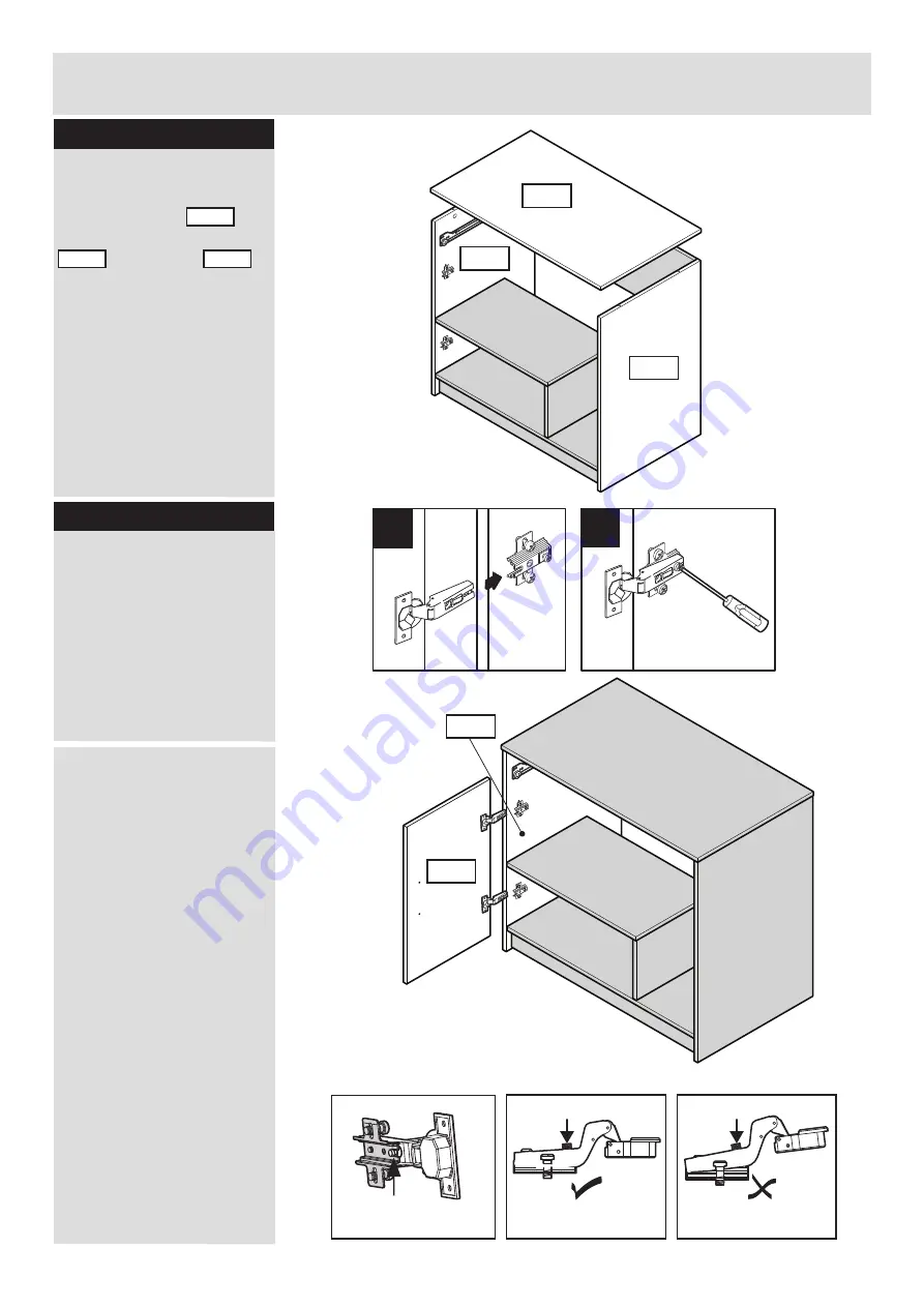 J D Williams Langley Hideaway desk Assembly Instructions Manual Download Page 13