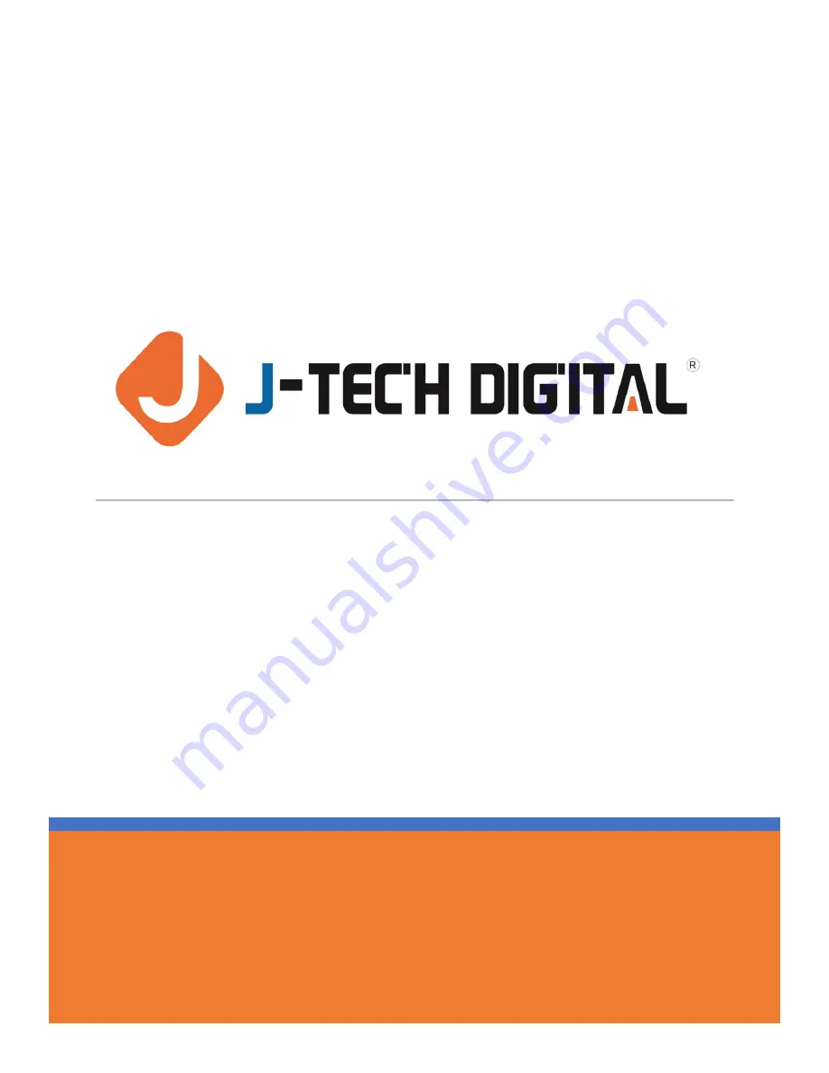 J-Tech Digital JTD-80 JTDAT5CH Скачать руководство пользователя страница 1