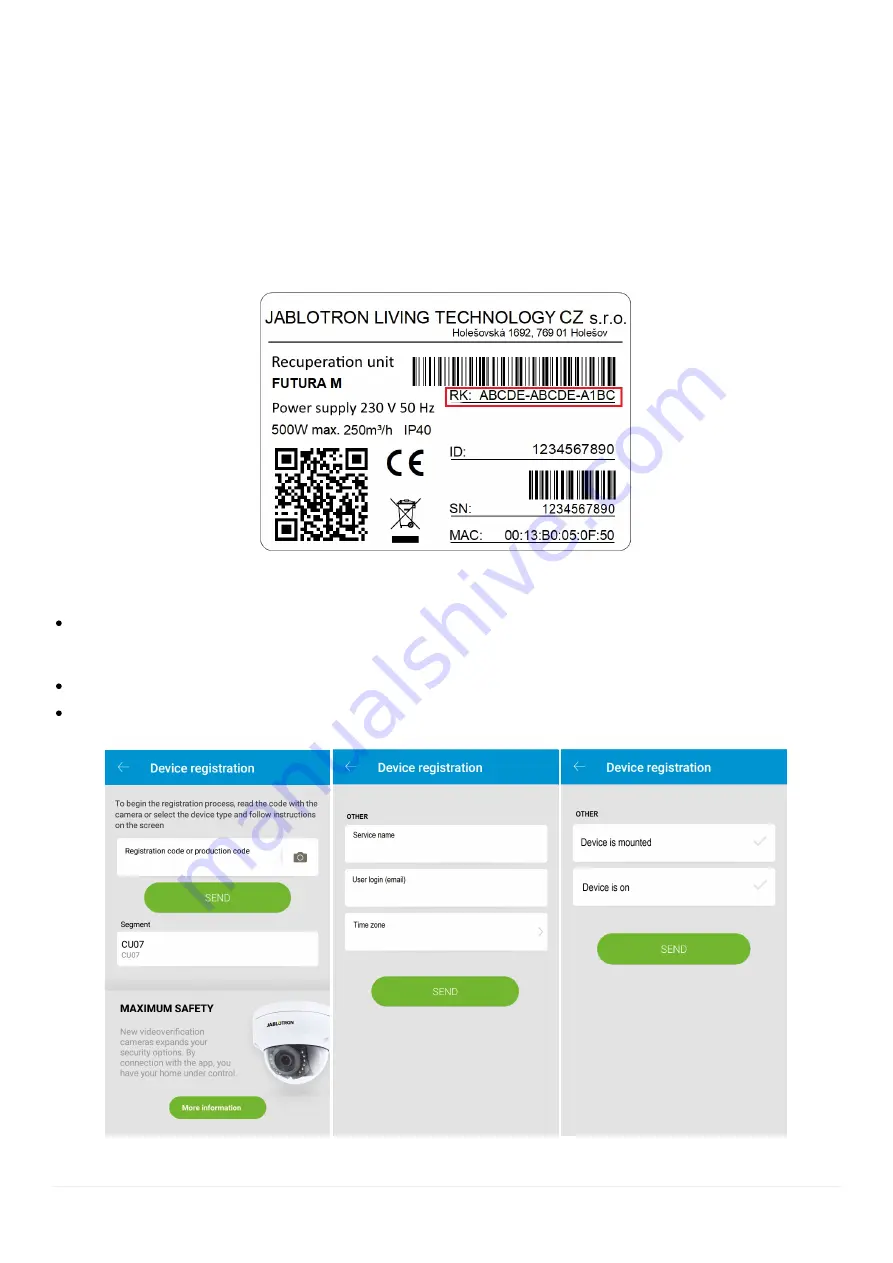 jablotron Futura Installation Manual Download Page 16