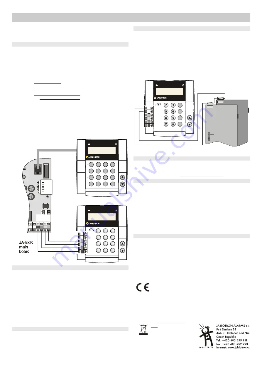 jablotron JA-80E Скачать руководство пользователя страница 2