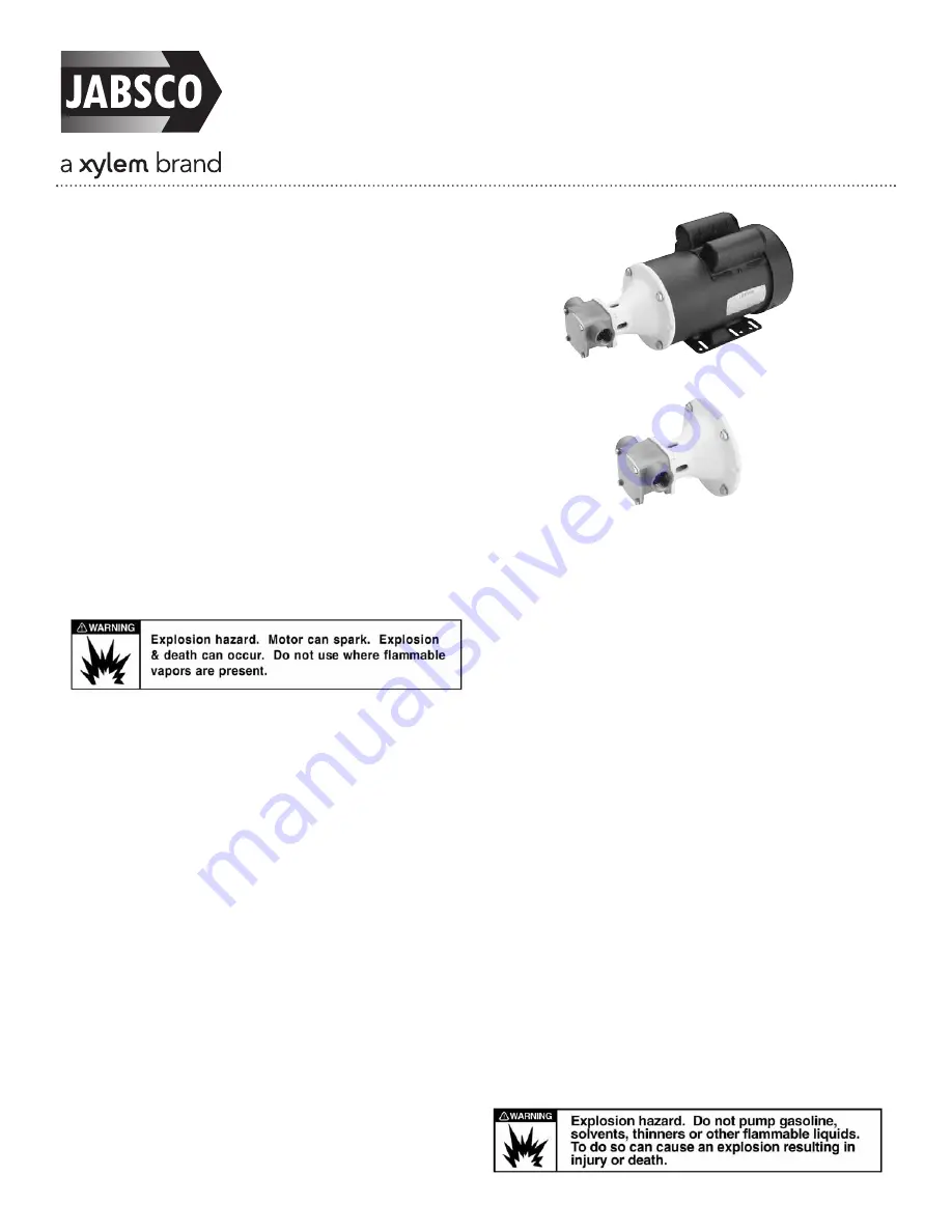 JABSCO 30520-4 Series Manual Download Page 1