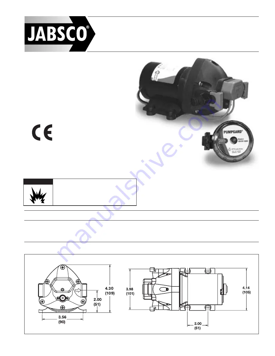 JABSCO 32605 Series Quick Start Manual Download Page 1