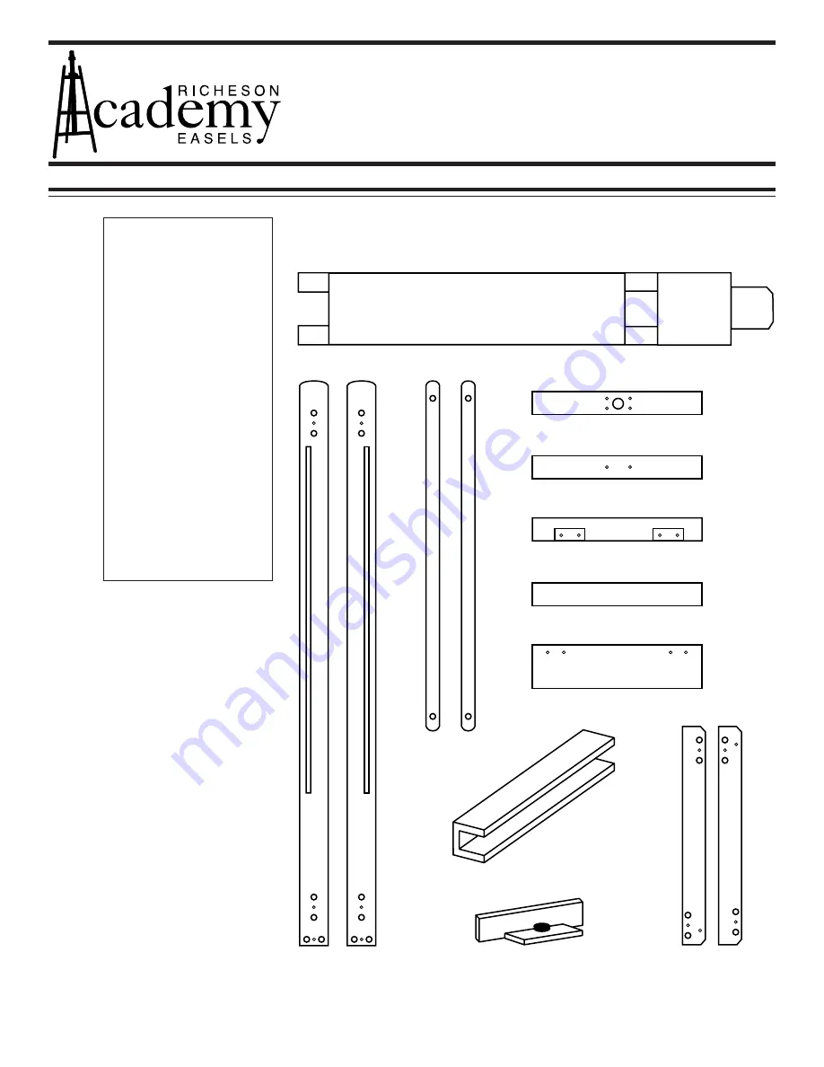 Jack Richeson ACADEMY DULCE EASEL Скачать руководство пользователя страница 1