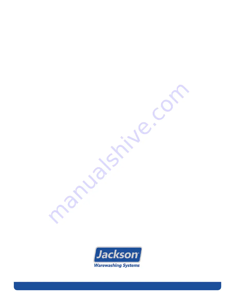 Jackson AJX SERIES Installation, Operation And Service Manual Download Page 102